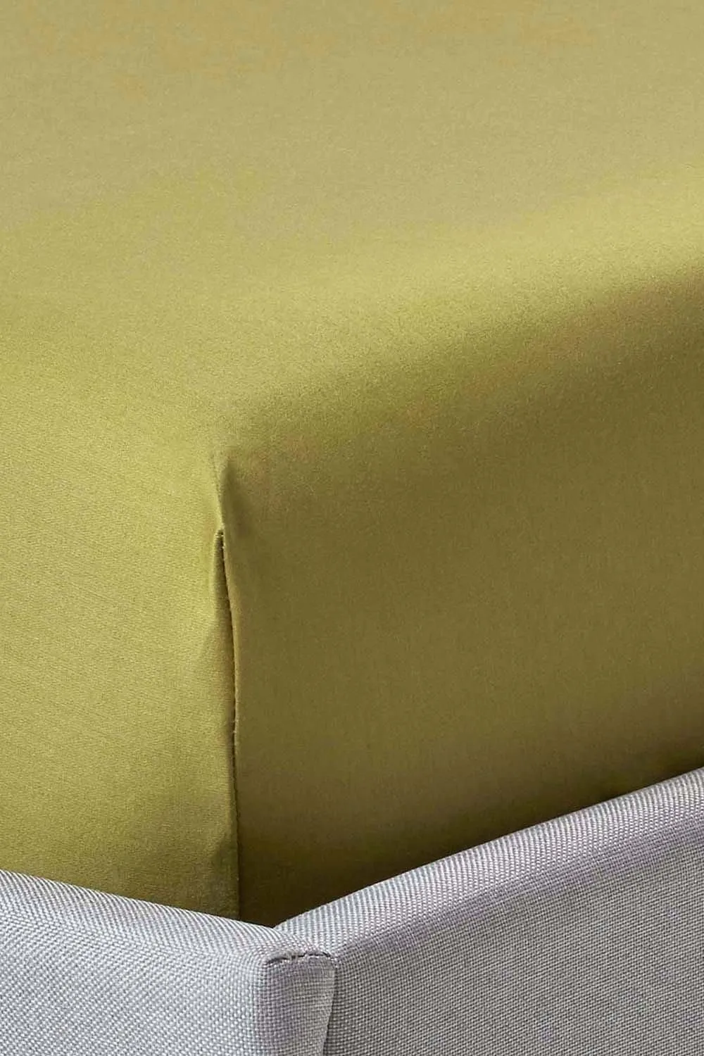 Homescapes Egyptian Cotton Deep Fitted Sheet 18 inch 1000 Thread Count in Olive 1