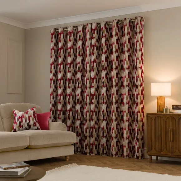 Kelso Cut Velvet Eyelet Curtains 4