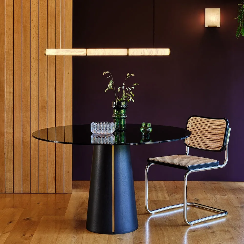 Heal's Totem Dining Table Black Marble Top 4