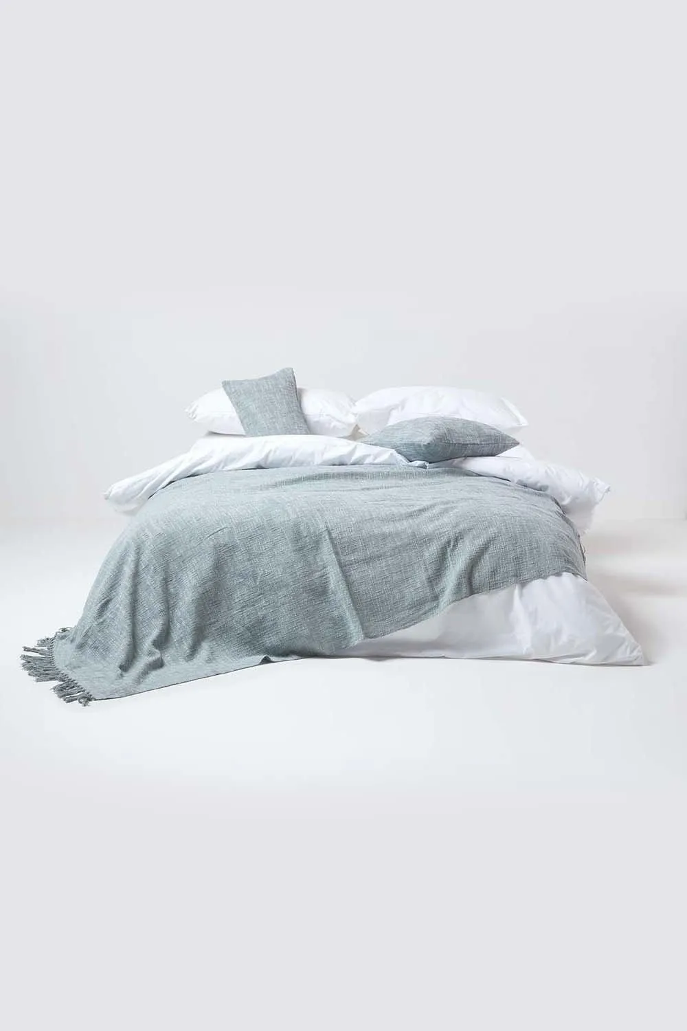 Homescapes Nirvana Cotton Cushion Cover in Grey 4