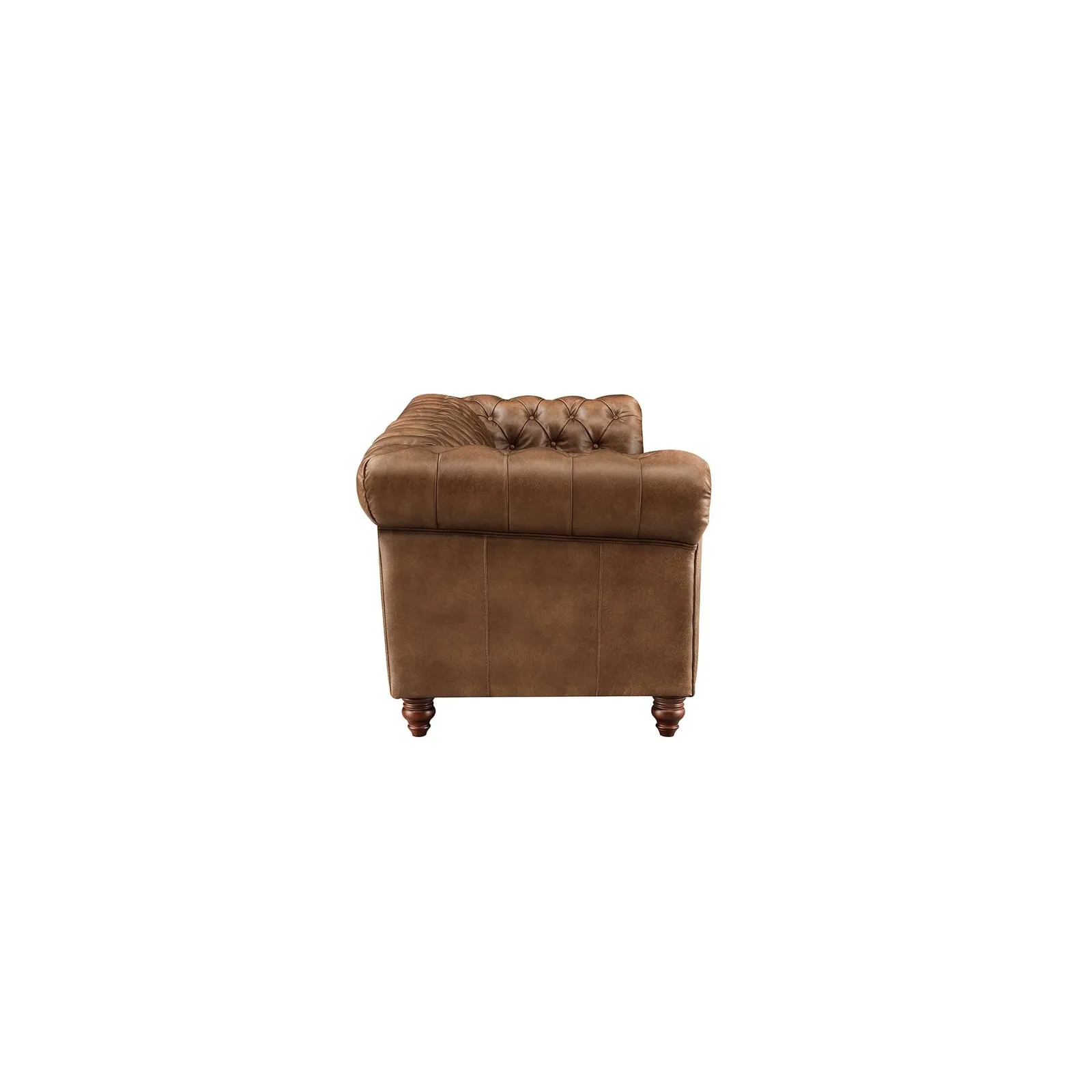 Ullswater 4 Seater Chesterfield Sofa 2034 Dark Rum Fl, Brown Leather | Barker & Stonehouse 5