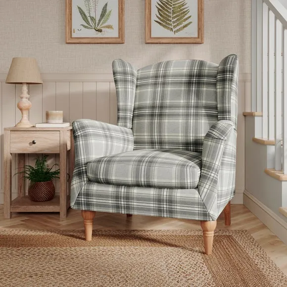 Charnwood Check Grande Armchair