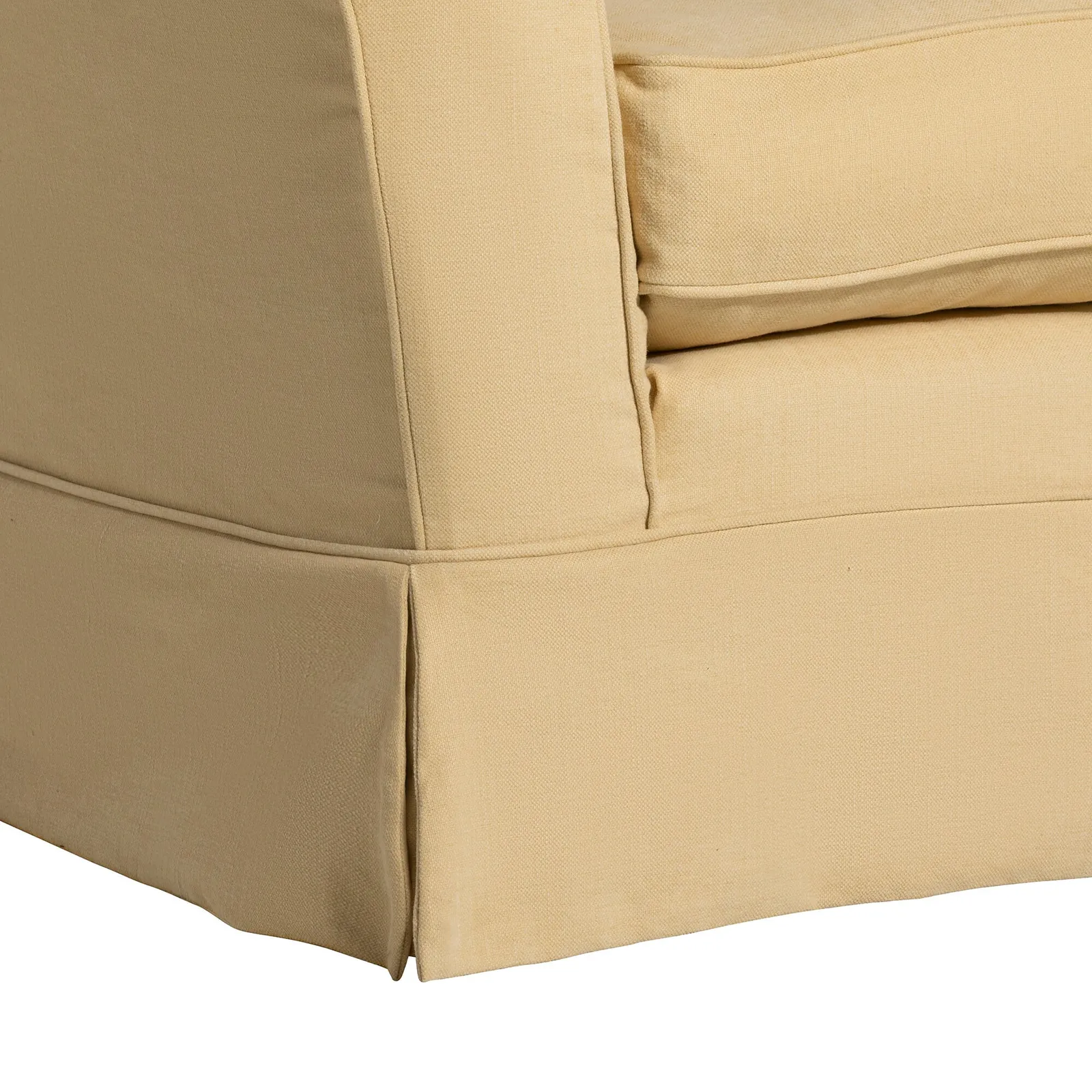 Berkeley Snuggler Armchair, Yellow Fabric | Barker & Stonehouse 4