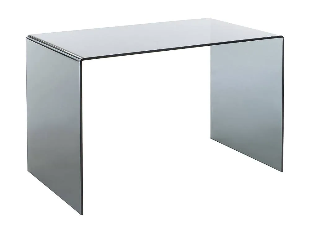 Vente-unique Desk - Smoked Toughened Glass - Black - ELSTRON in Clear 4