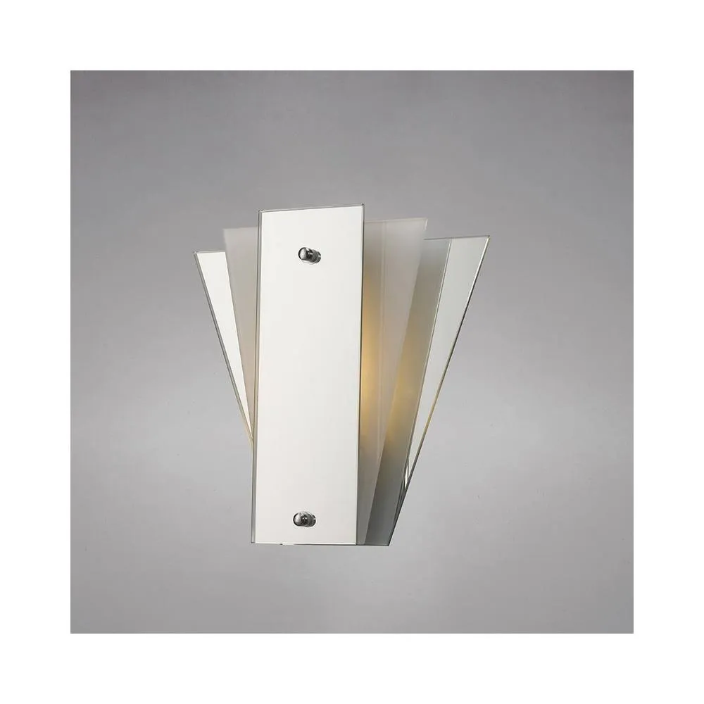 Netlighting Atlantis 3 Layer Flush Flush Wall Lamp E27 Frosted Mirror in Grey 2