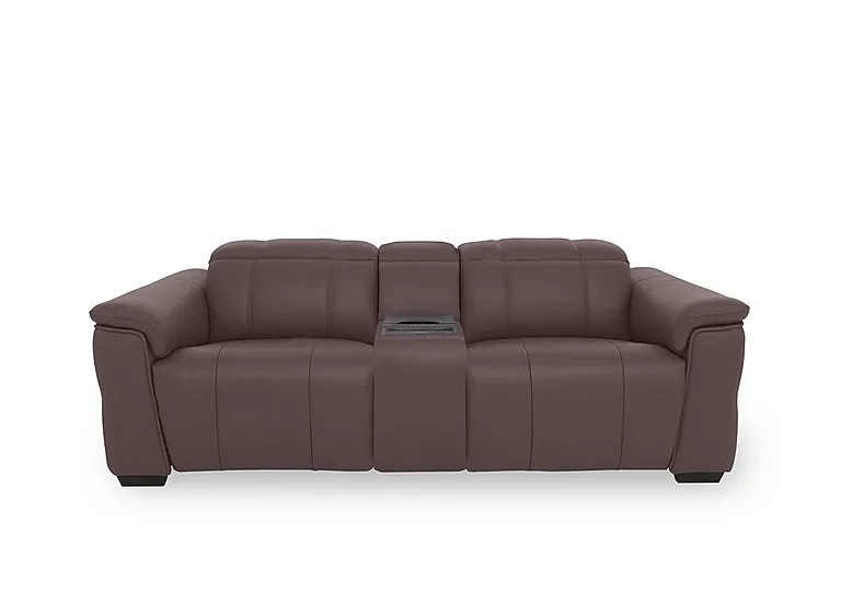 Inca NC Leather 3 Seater Power Recliner Sofa with Power Headrests and Fridge Console