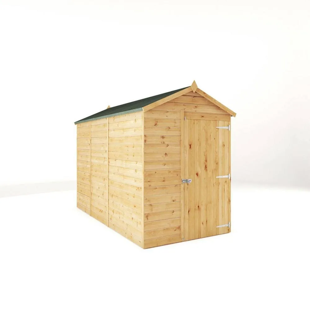 Mercia 10x5 Feet Modular Shiplap Apex - Windowless - L314.4xW159.3xH215.9 cm in Light Brown