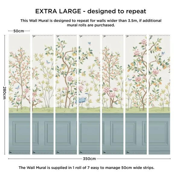 Chinoiserie Panelling Wall Mural 4