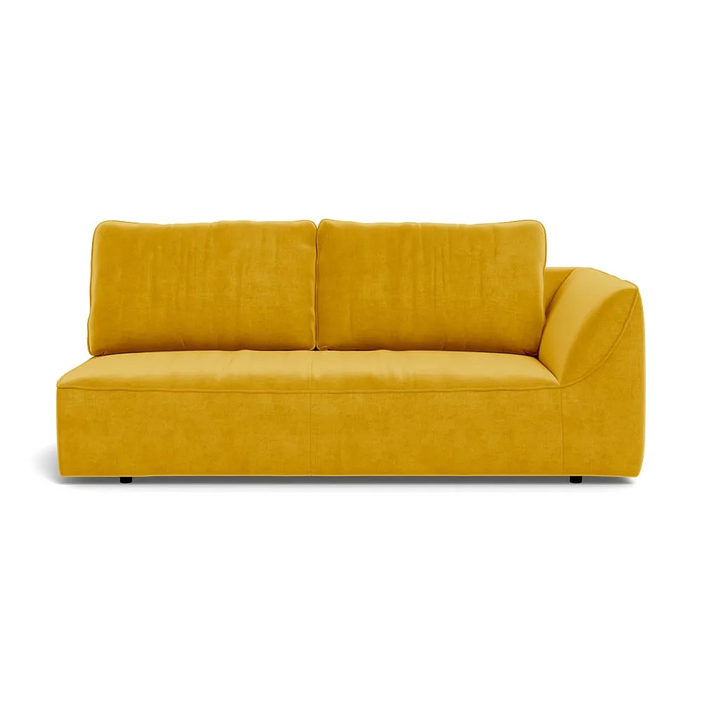Heal's Morven Right Hand Facing 3 Seater Unit Smart Luxe Velvet Canary 1