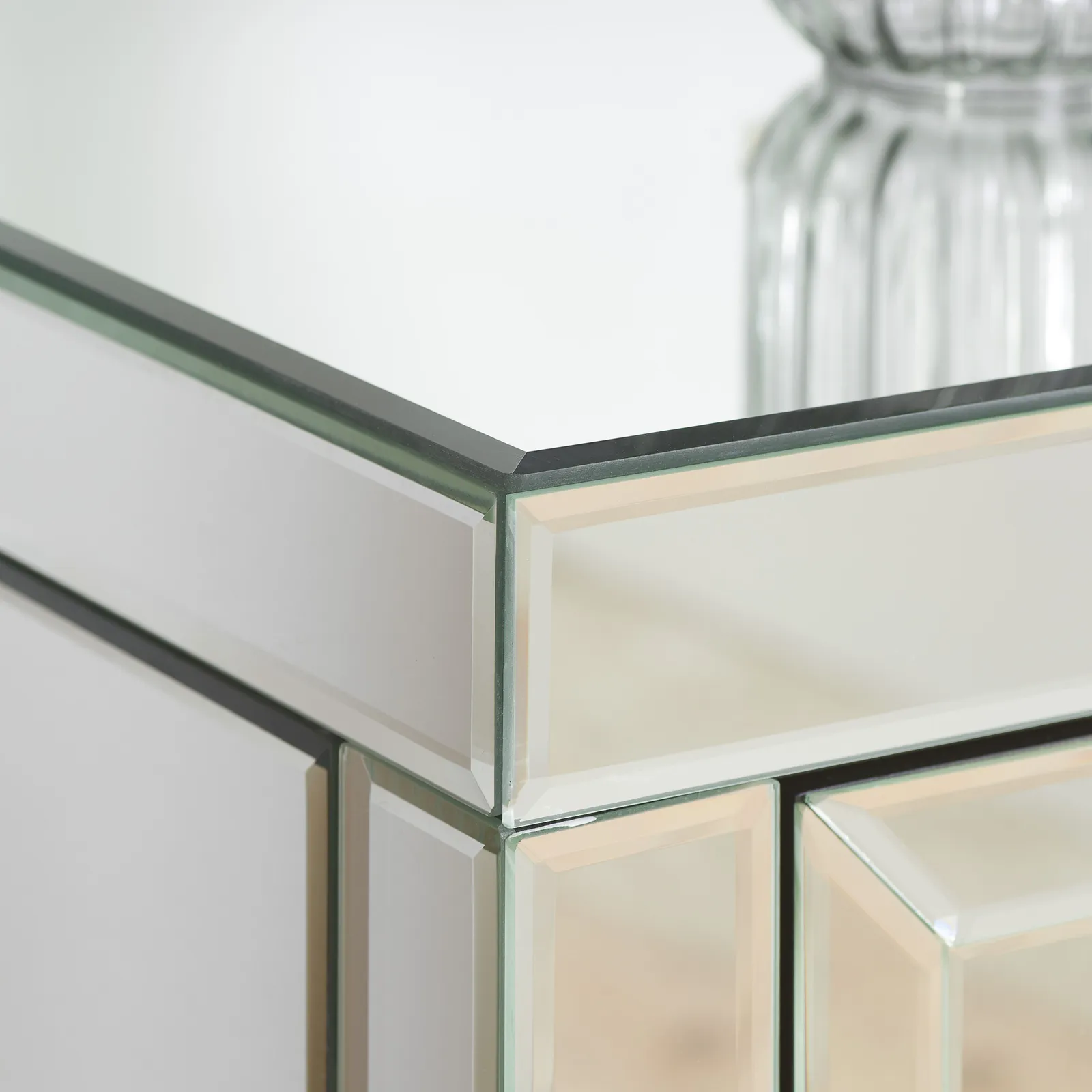 Birlea Valencia 6 Drawer Chest Mirrored in Silver 3