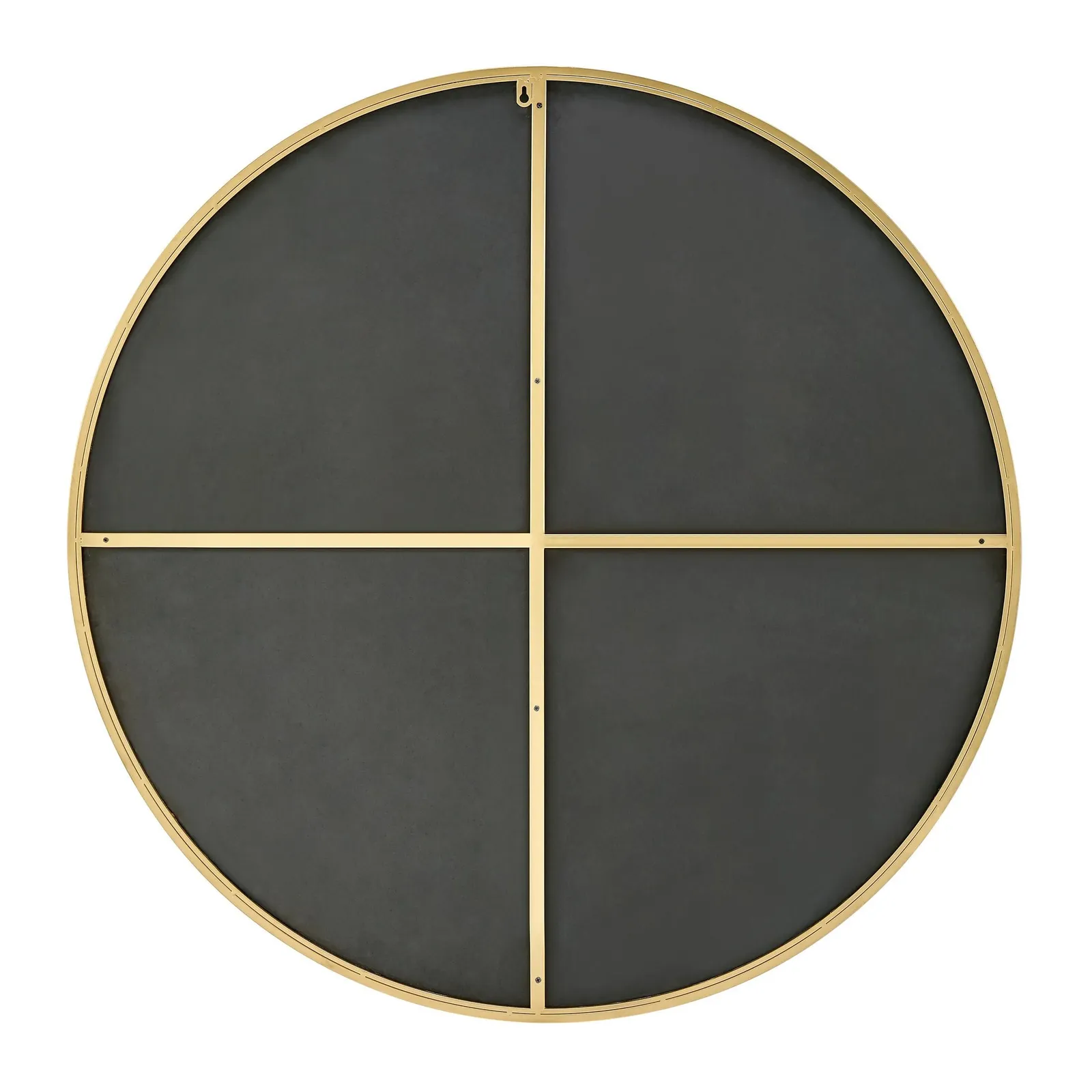 FurnitureboxUK Emma 100cm Large Art Deco Metal Frame Round Hallway Bedroom Dining & Living Room Wall Mirror in Black 4