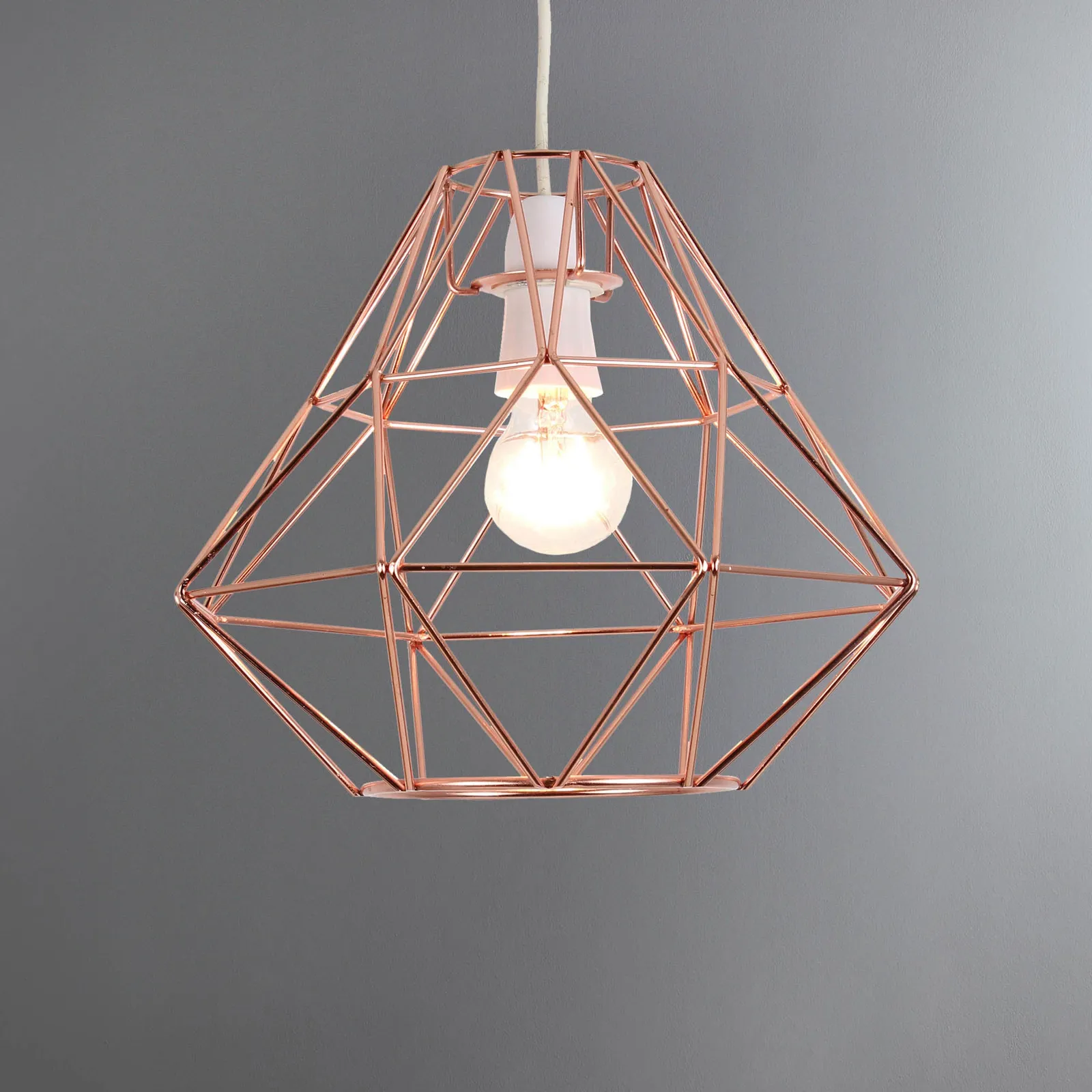 Bremen Geometric Copper Easy Fit Pendant Copper