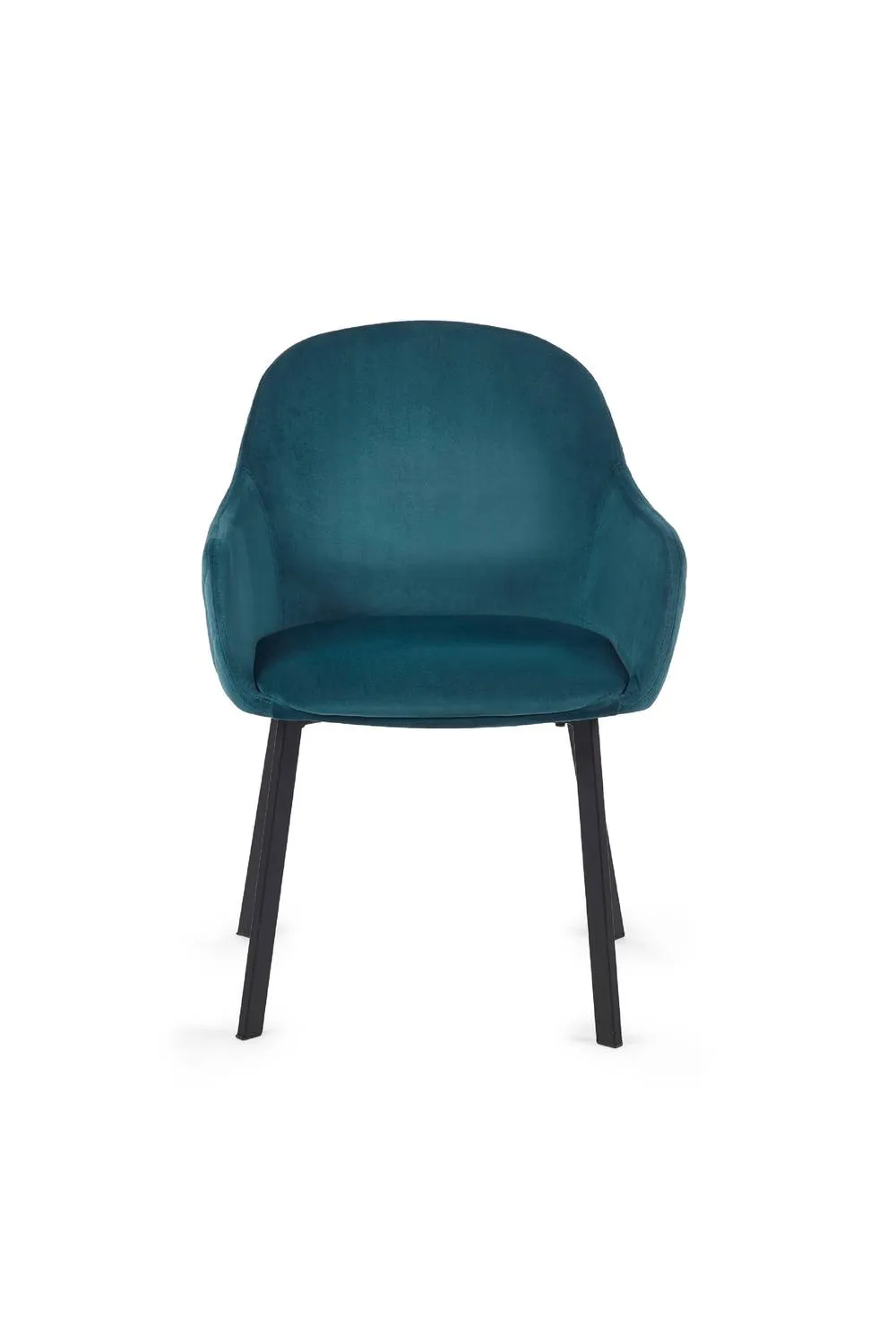 Julian Bowen Lima Upholstered Dining Chair (Set of 2) in Teal 5