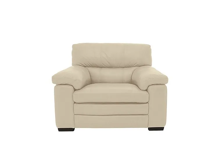 Cozee Leather Armchair - BV Bisque