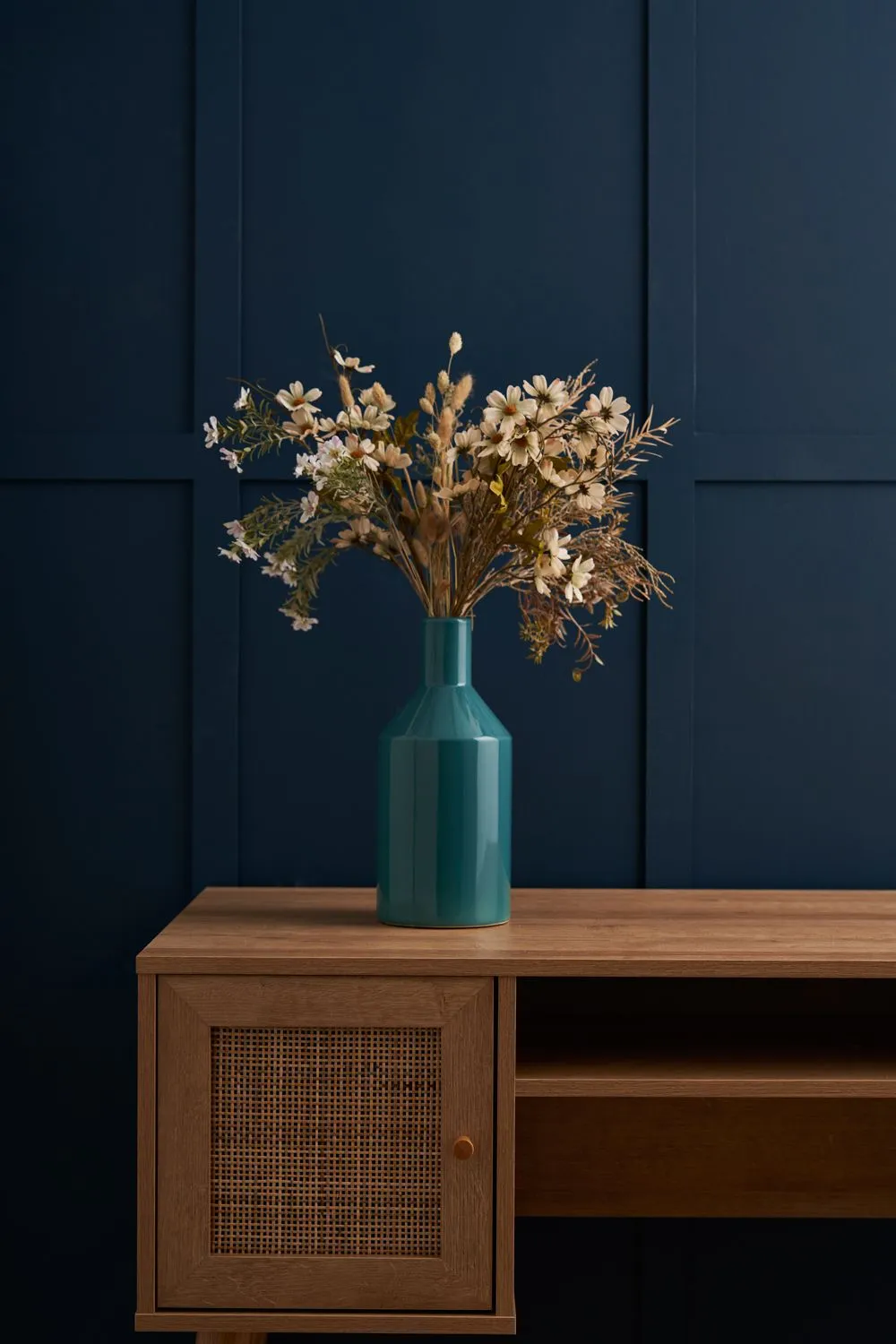 BHS Bottle Ceramic Vase in Green