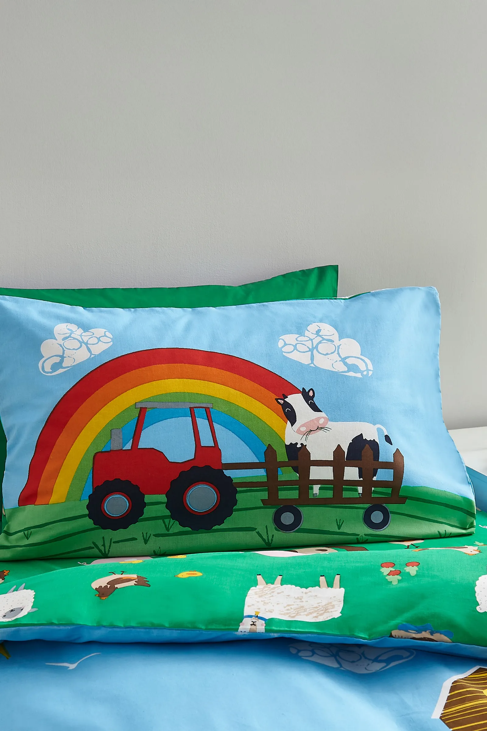 Catherine Lansfield Farmyard Animals Duvet Set in Blue 3