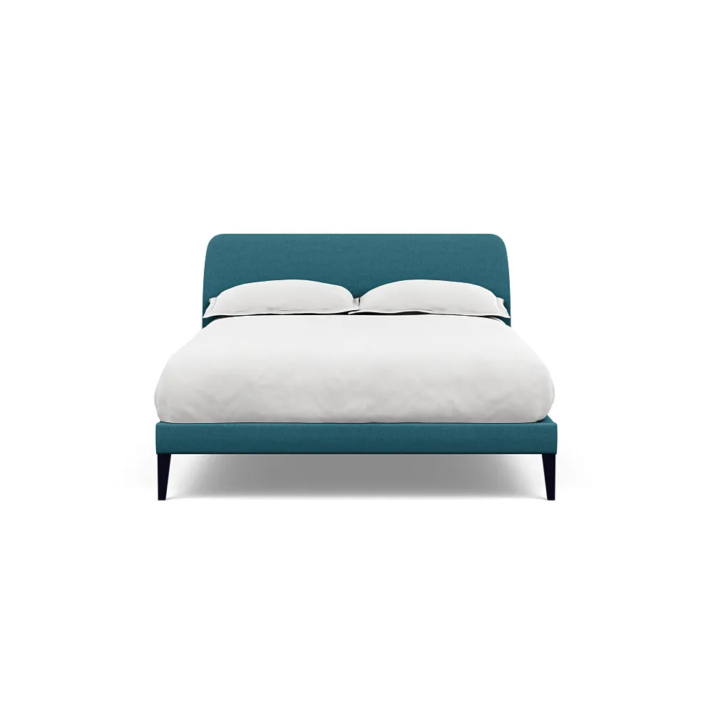 Heal's Wallis Bedstead Double Brushed Cotton Cadet Black