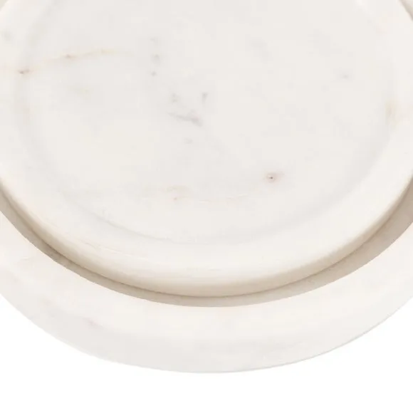 Cedar & Sage Set of 2 Piedra Marble Trinket Trays 6