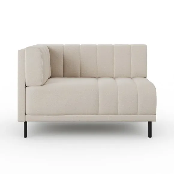 Amali Corner Dining Bench, Textured Weave 2