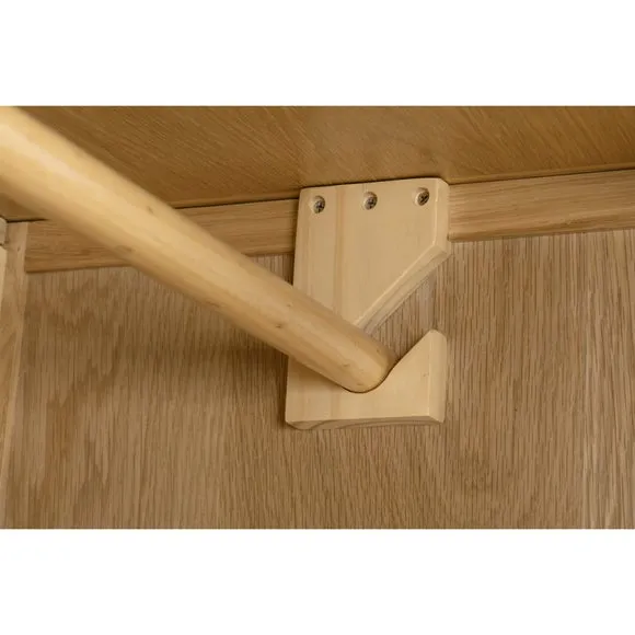 Cotswold Double 1 Drawer Wardrobe, Oak 6