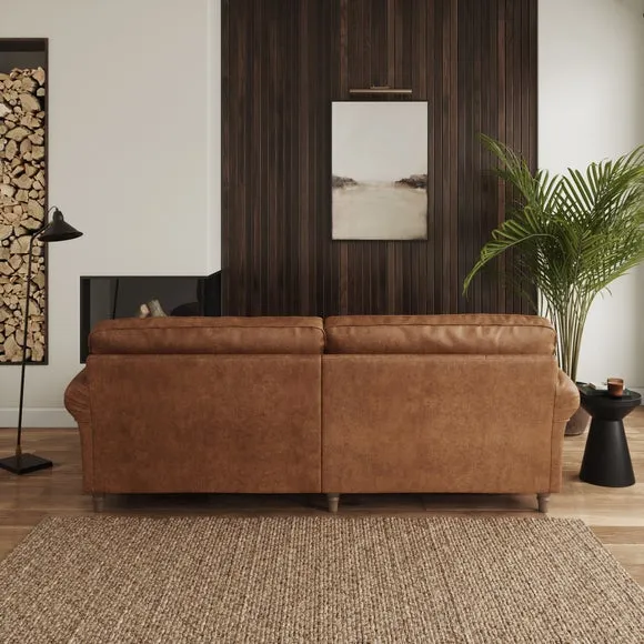 Flori Arizona Faux Leather Corner Chaise Sofa 3