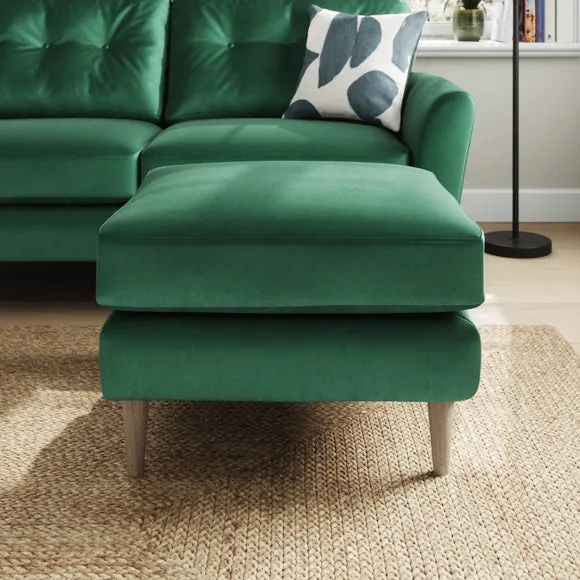 Sven Opulent Velvet Footstool 5