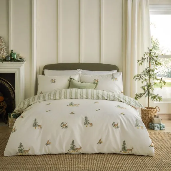 Wylder Nature Charlecote 100% Cotton Duvet Cover and Pillowcase Set