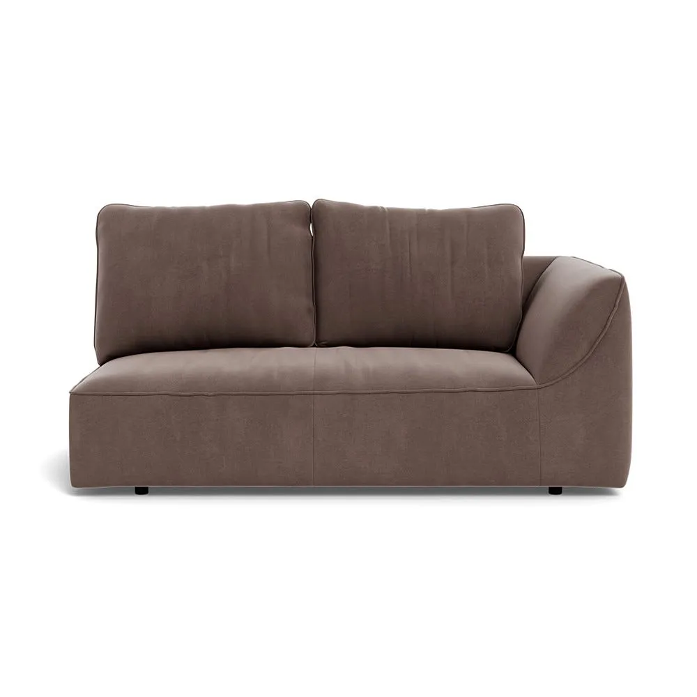 Heal's Morven Right Hand Facing 2 Seater Unit Smart Velvet Mouse 1