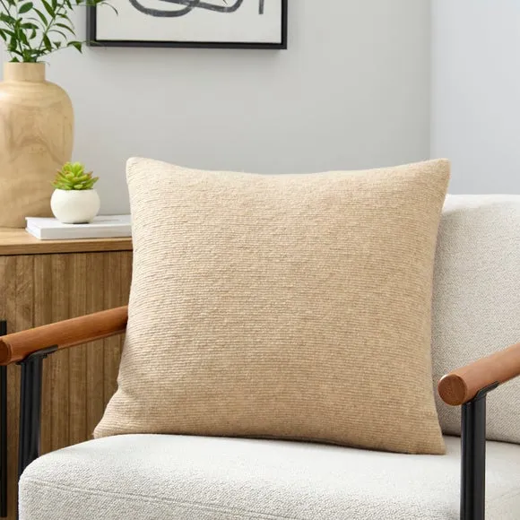 Flaxley Ribbed Square Cushion 1