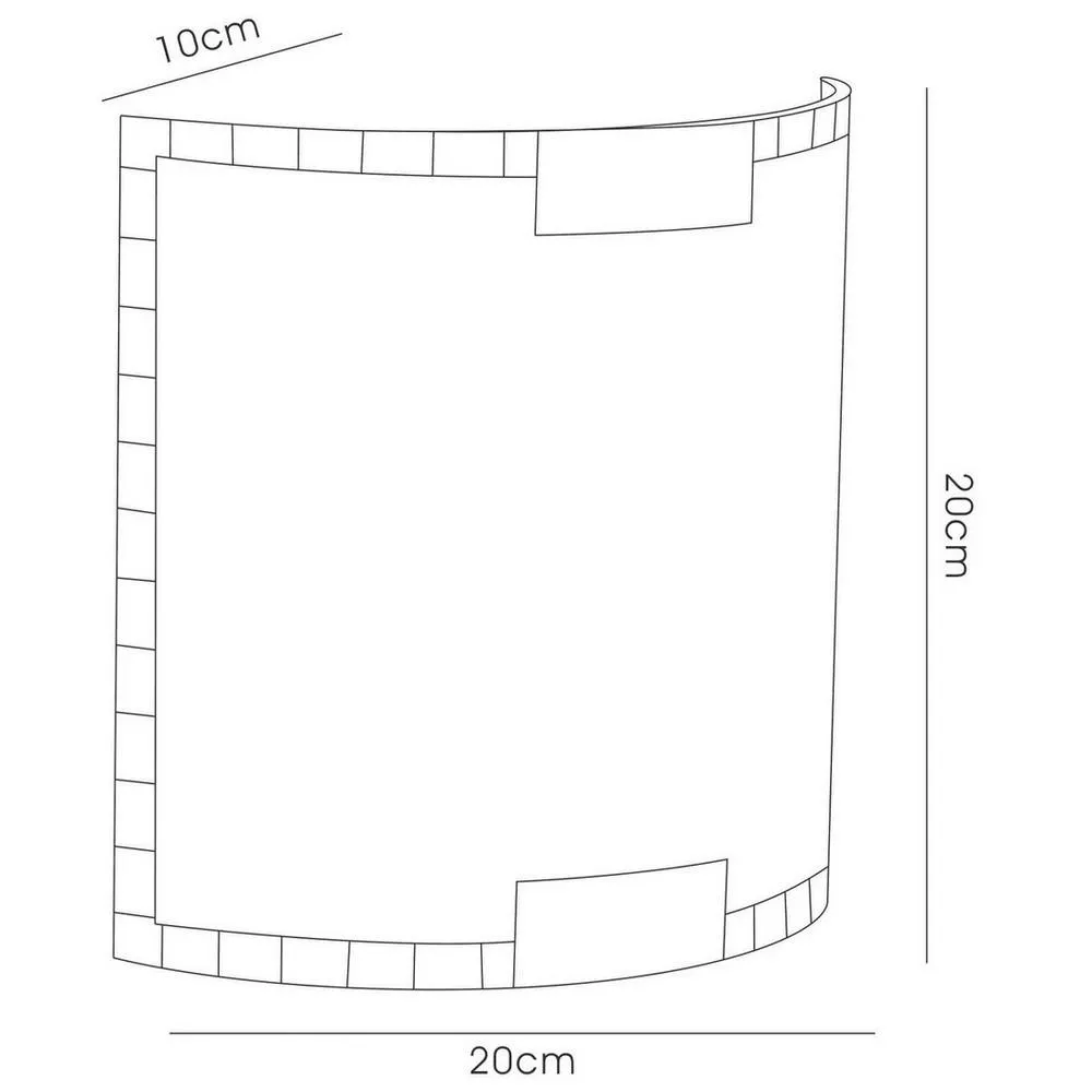 Netlighting Caprice Wall Lamp E14 Grid Design in Silver 3