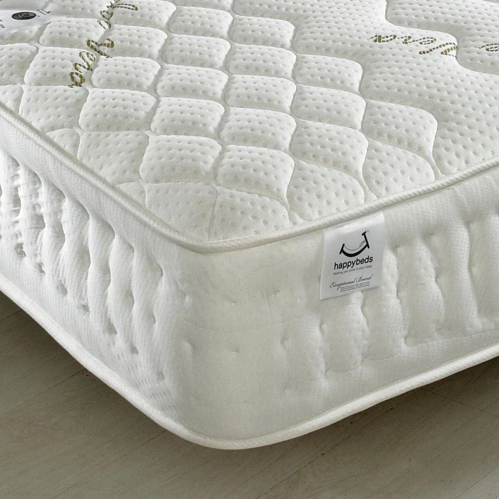 Aloe Vera 1500 Pocket Sprung Memory and Reflex Foam Mattress - 4ft Small Double (120 x 190 cm)
