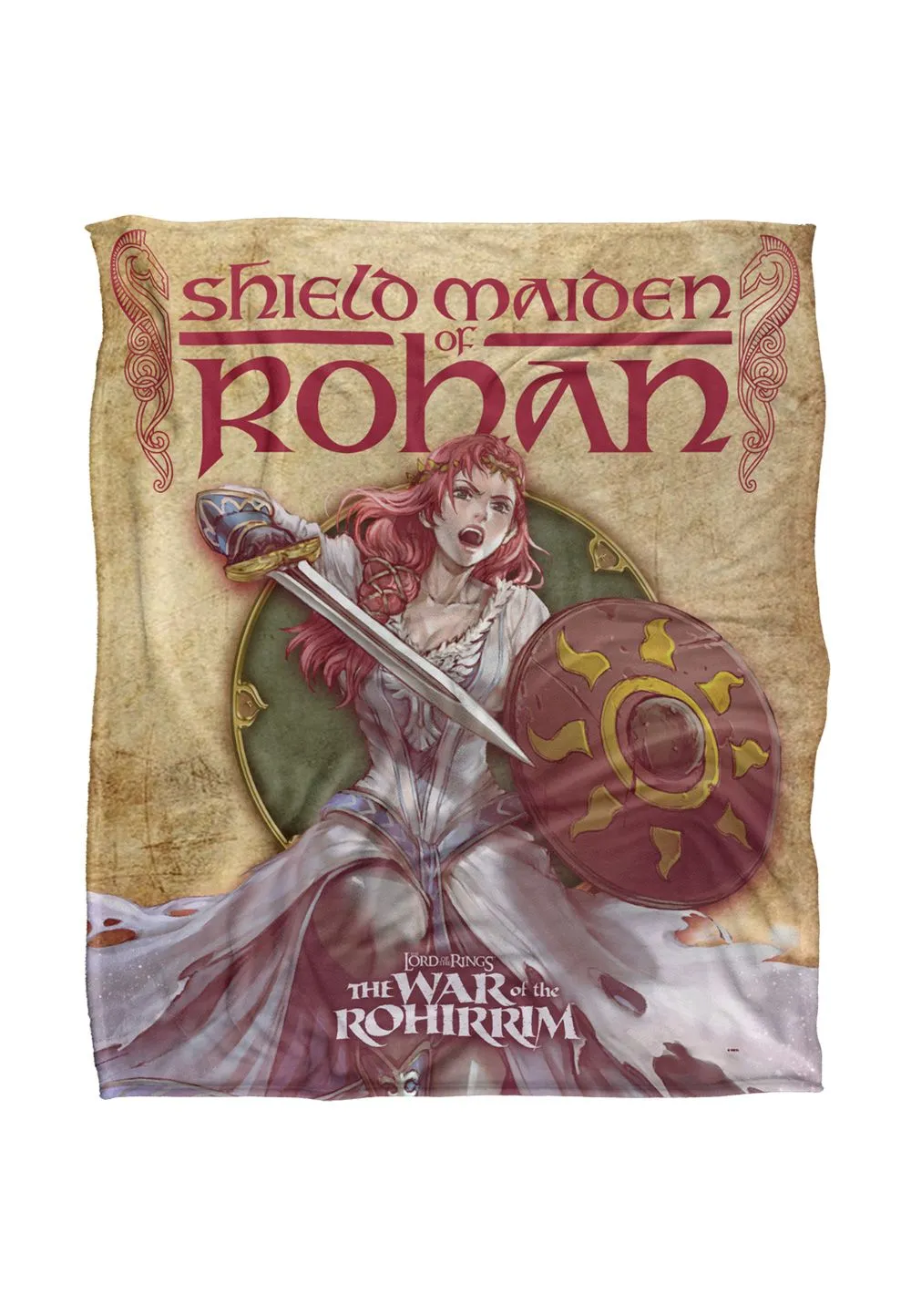 Lord of the Rings War of The Rohirrim Hera Silky Touch Super Soft Throw Blanket 152 X 127 cm in White