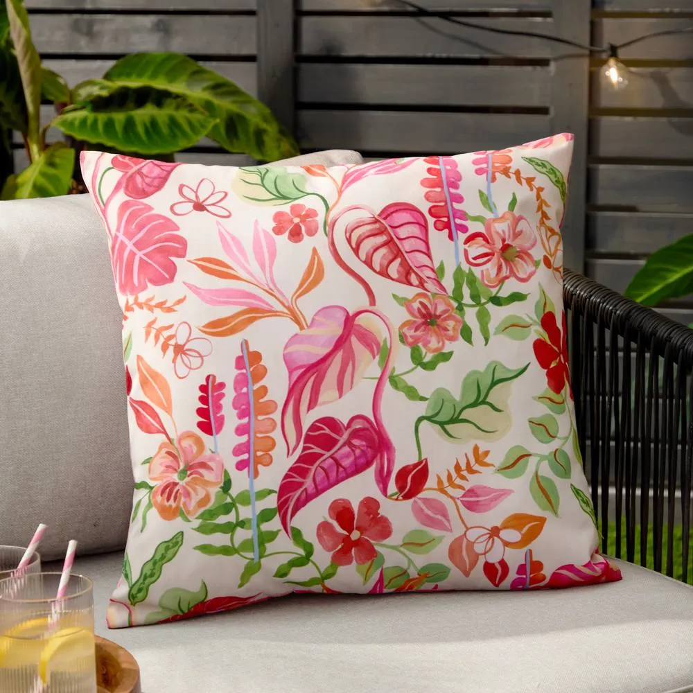 Furn Tropical Bloom Outdoor Cushion in Natural