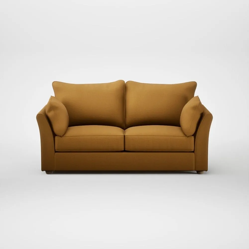 Heal's Tailor 3 Seater Sofa Smart Cotton Linen Sahara Natural Feet