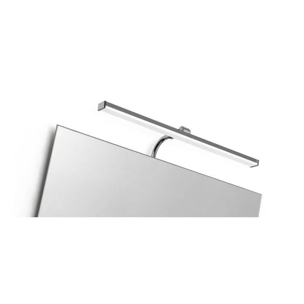 Netlighting Sisley Wall Lamp Chrome 7W 420lm 4000K IP44 LED Frosted Acrylic in Silver 4