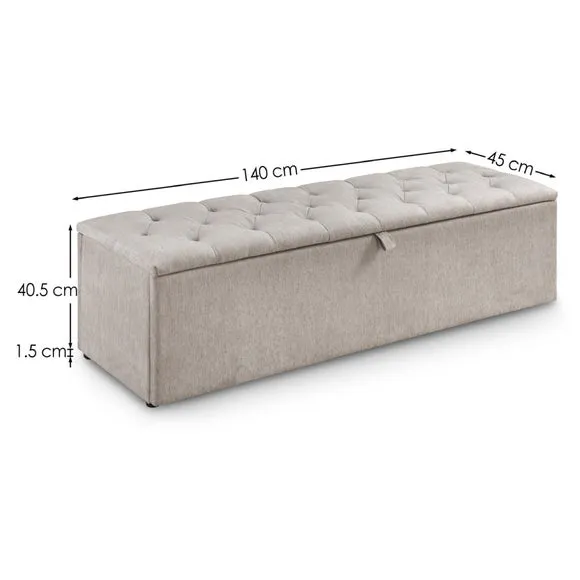 Ravello Chenille Ottoman 3