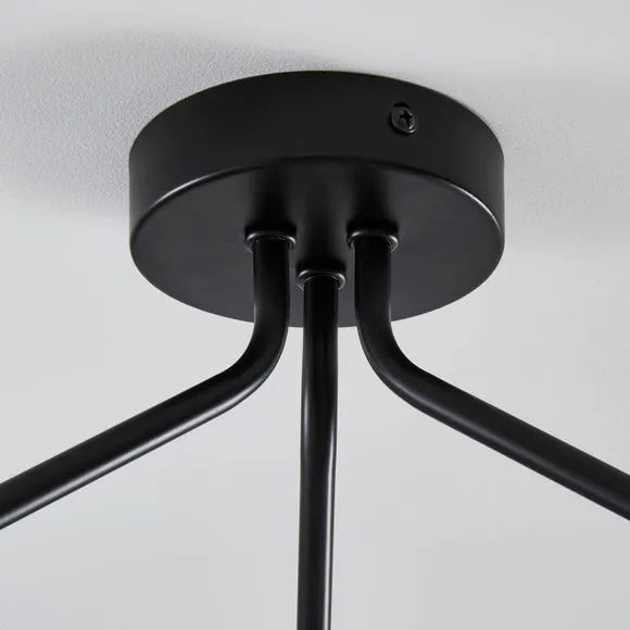 Nila 3 Light Semi Flush Ceiling Light 3