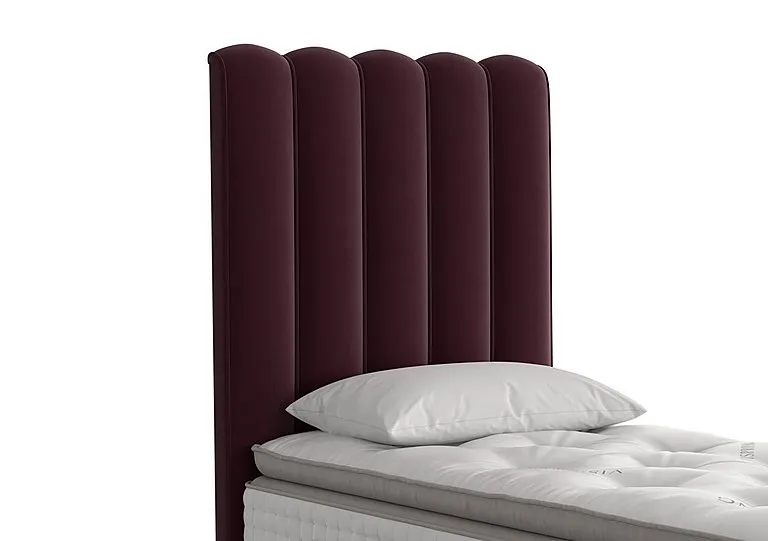 Highclere Floor Standing Headboard - Single - Aubergine