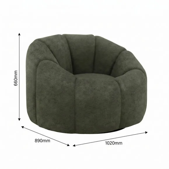 Neo Chenille Swivel Chair 5