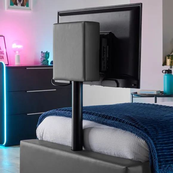 XR Living Ava TV Bed with LED Lights and TV Mount 2