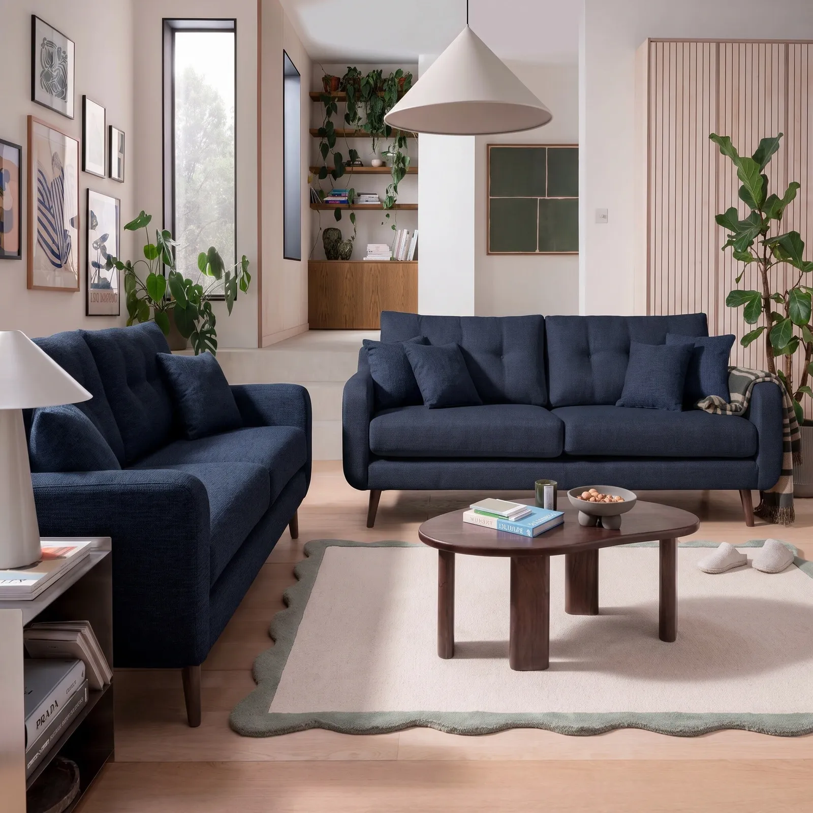Myers Small Sofa, Navy Fabric | Barker & Stonehouse 2