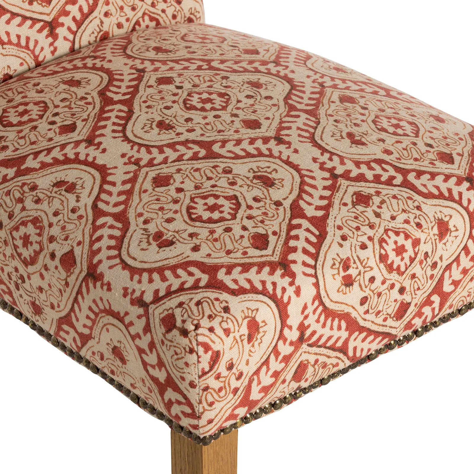 Gable X Linwood Dining Chair, Red Fabric | Barker & Stonehouse 6