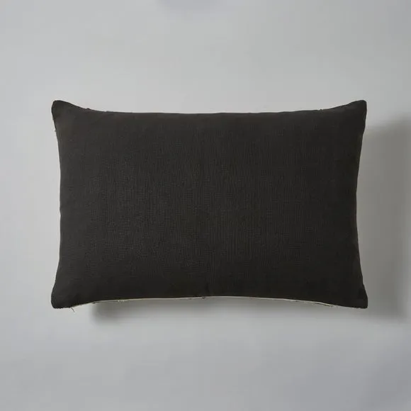 Woven Check Cushion Brown 4