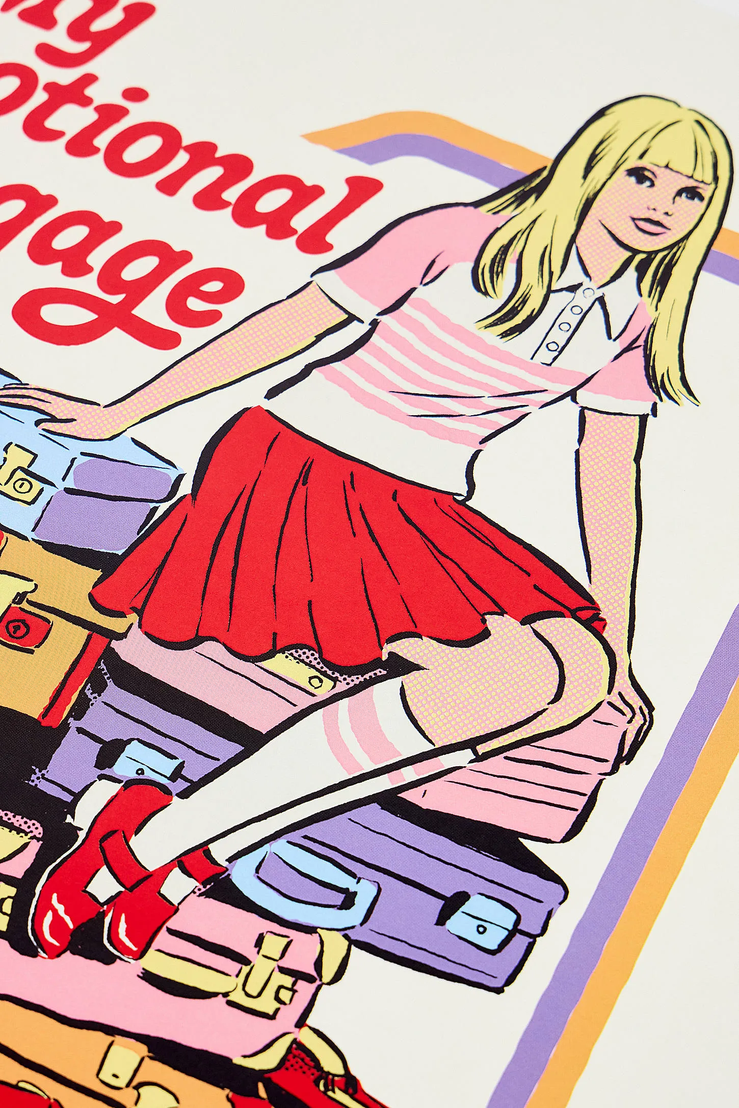 Steven Rhodes Emotional Baggage 30x40cm Wall Art Print - White 2