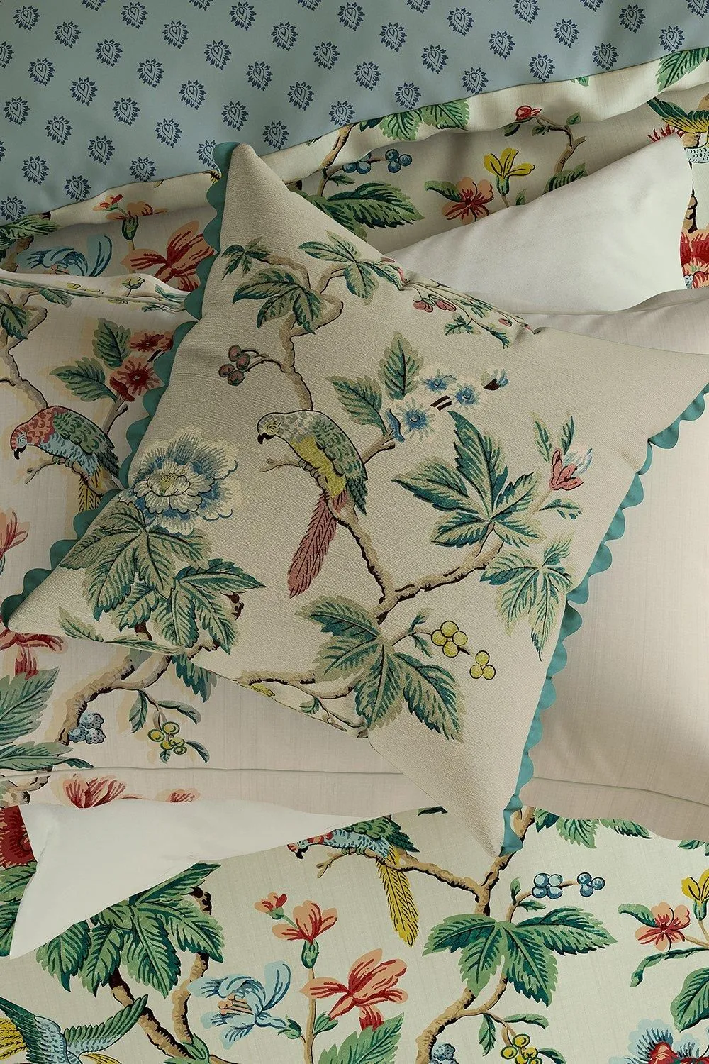Sanderson 'Lophura' Cotton Duvet Cover Set 5