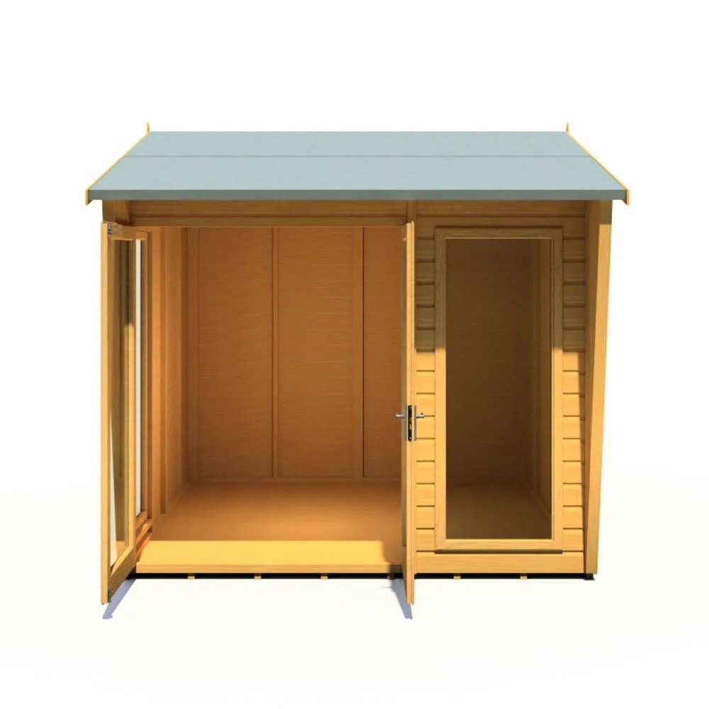 Shires Burghclere 8 x 8 Feet Summerhouse - L292.2 x W251.4 x H239.8 cm in Light Brown 2