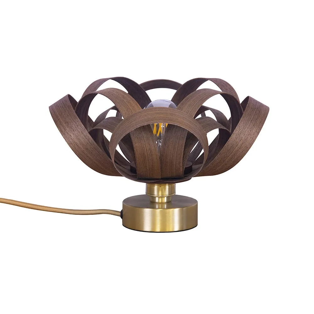 Tom Raffield Skipper Table Lamp Walnut 2