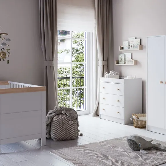 Little Acorns Florence 3 Drawer Chest and Wardrobe Nursery Set 3
