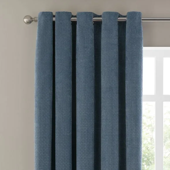 Alayna Chenille Eyelet Curtains (Blackout Available)