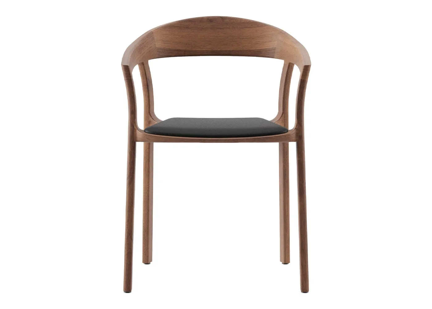 Artisan Tara Dining Chair in Walnut and Zenith Leather 9024 1